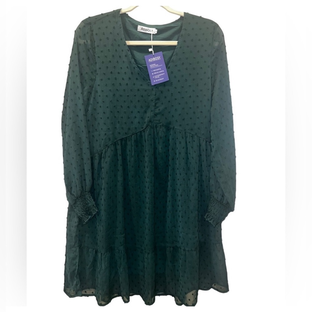 Green flowy dress size small
